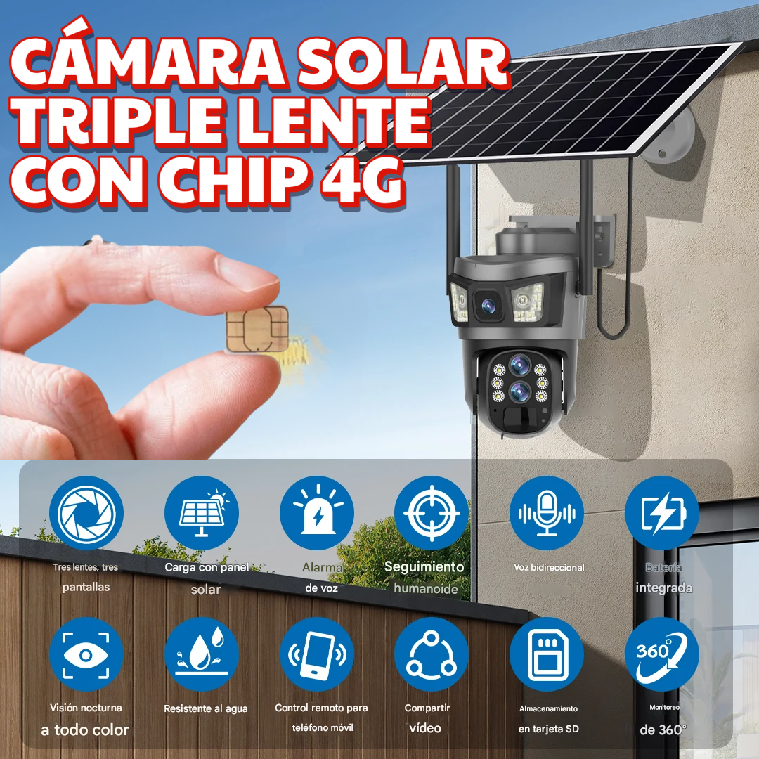 NUEVA CÁMARA SOLAR 4G OJO DE DIOS 4K