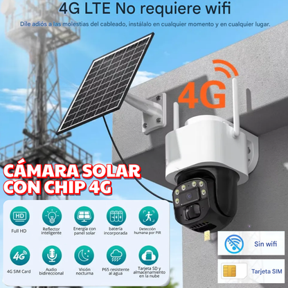 NUEVA CÁMARA EXTERIOR PRO CON PANEL SOLAR Y CHIP 4G
