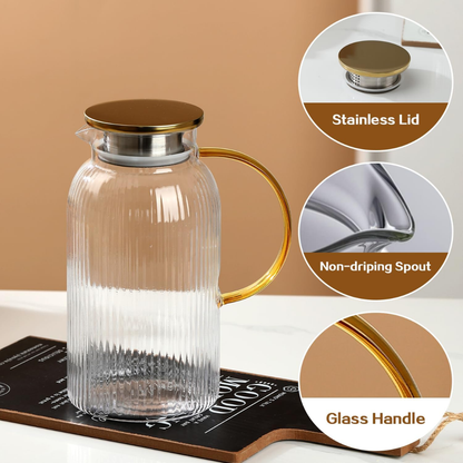 Set Ámbar Ginza - Jarra 1800 ML + 4 vasos
