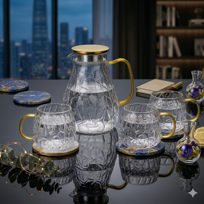 Set Riviera Gold - Jarra 1900ml + 4 Vasos