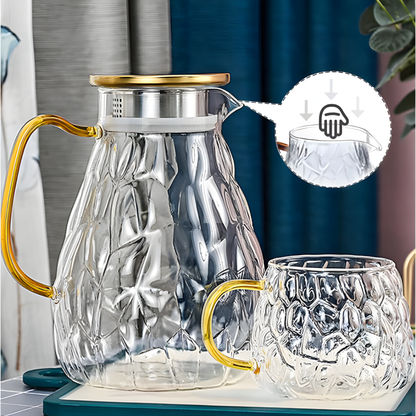 Set Riviera Gold - Jarra 1900ml + 4 Vasos